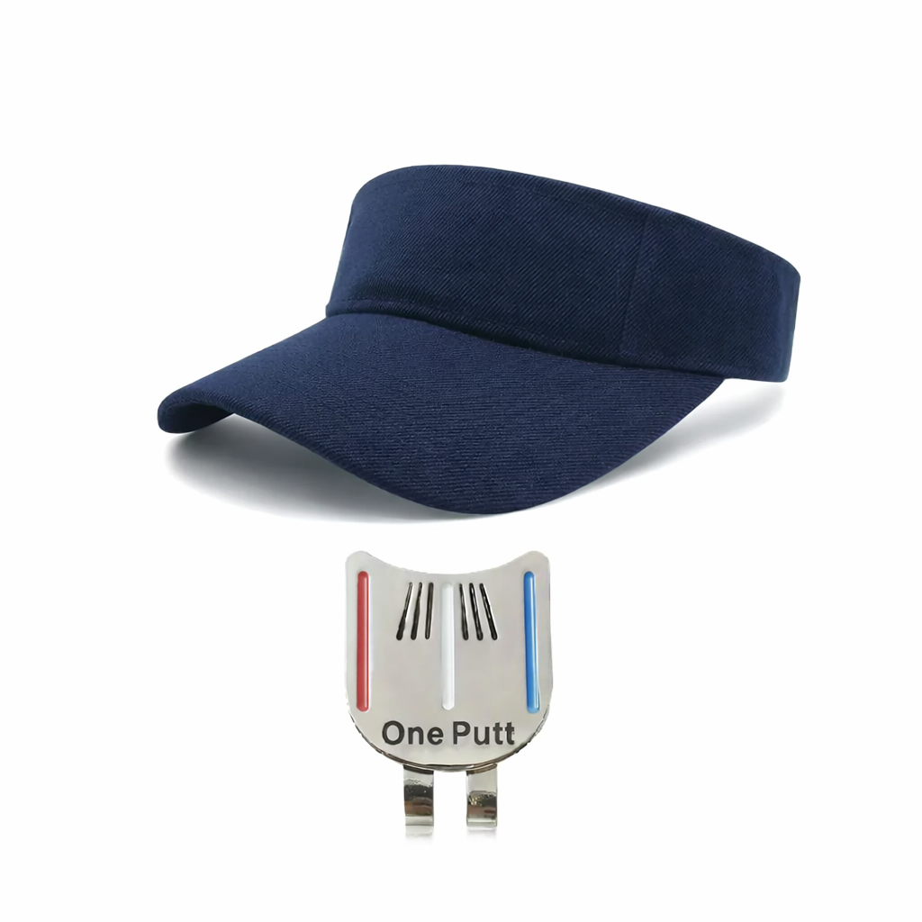 Golfvisier + Putting-Ausrichtungswerkzeug