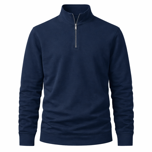 Golftrui met Quarter-Zip – Navy