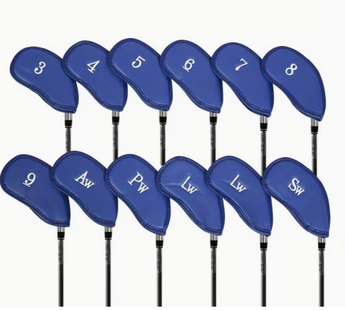 Golf Club Covers IJzers - 12 stuks- Leer
