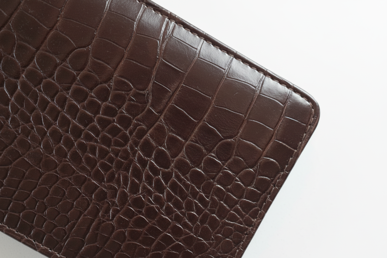 Scorekaarthouder met Krokodillenleren Look