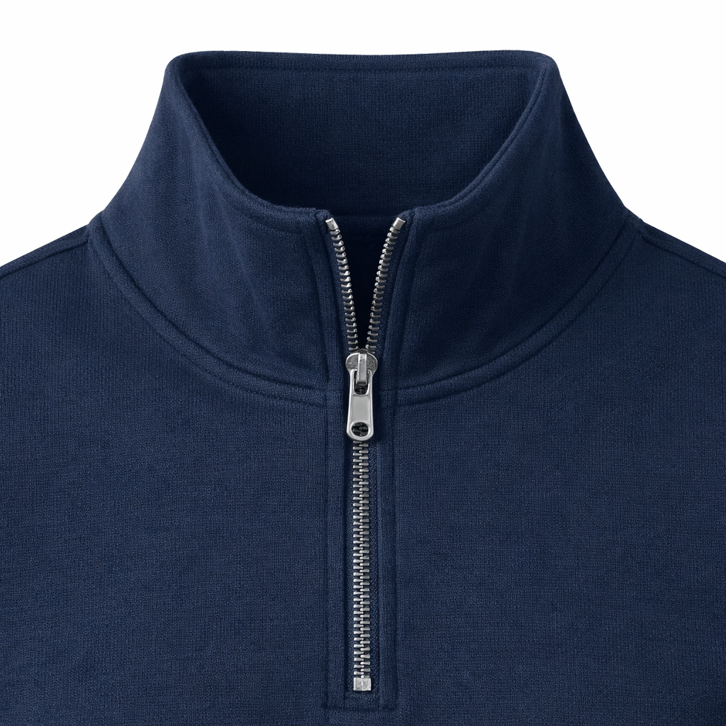 Golftrui met Quarter-Zip – Navy