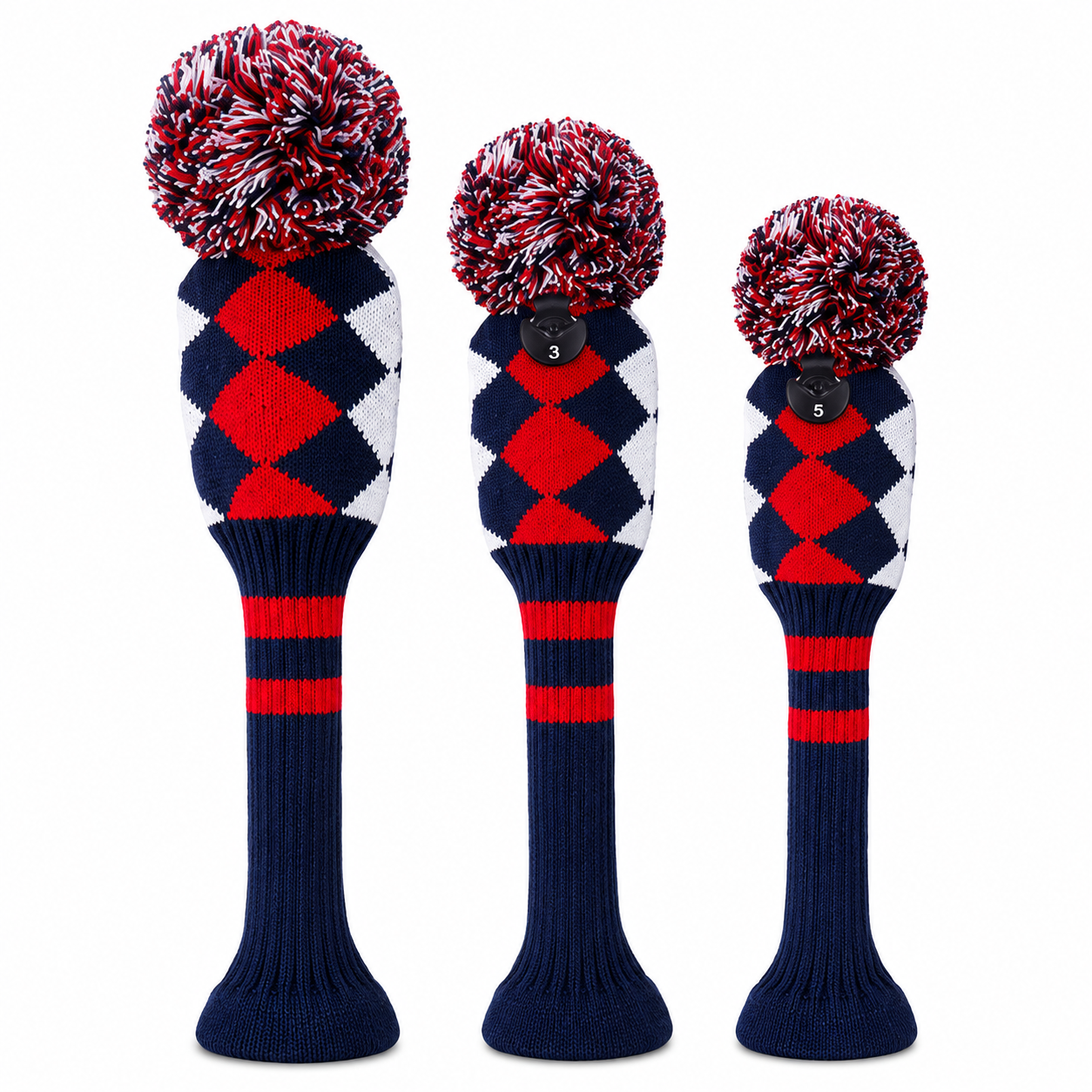 Golf Club Headcover Knitted Wool