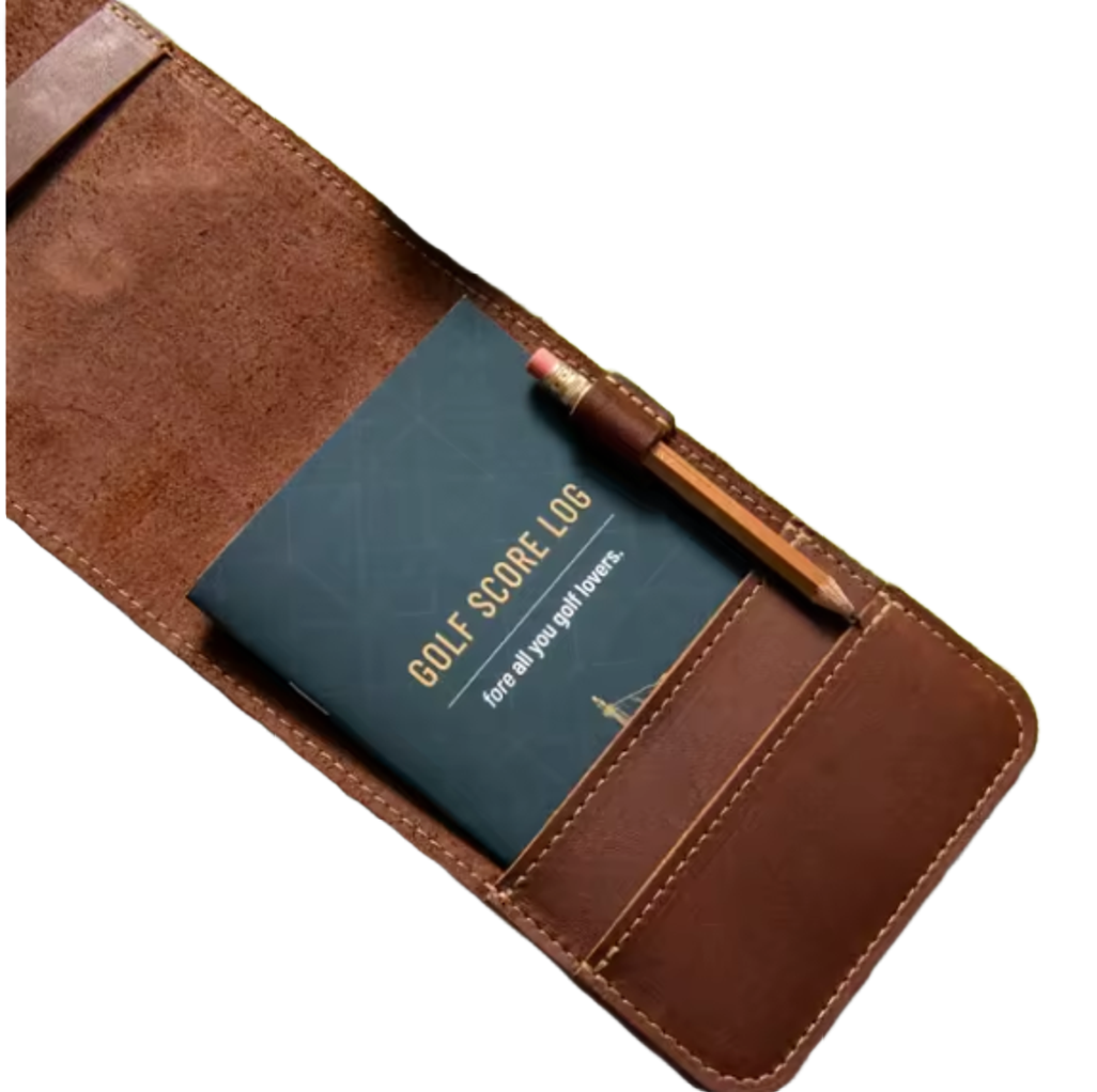 Golf Scorekaarthouder Leer