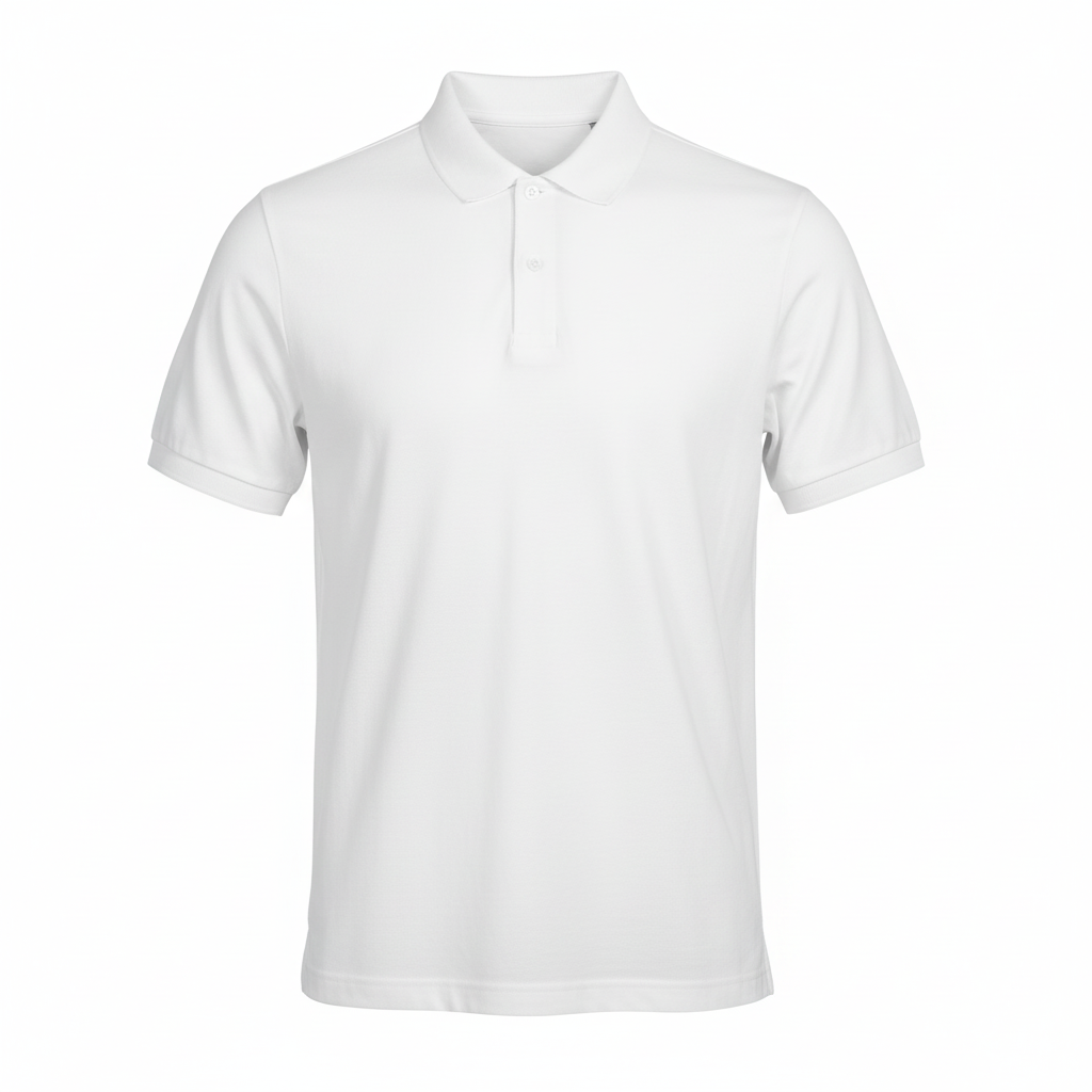 Witte polo vierkant formaat voor collectiepagina