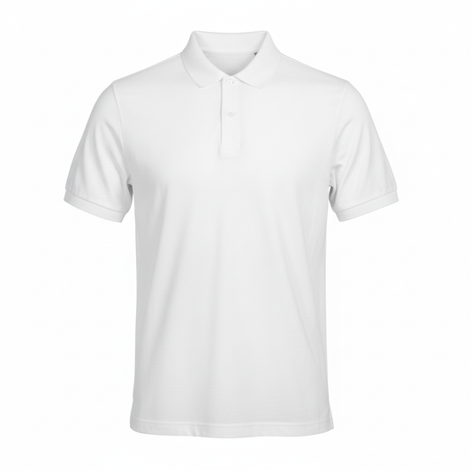 Witte polo vierkant formaat voor collectiepagina